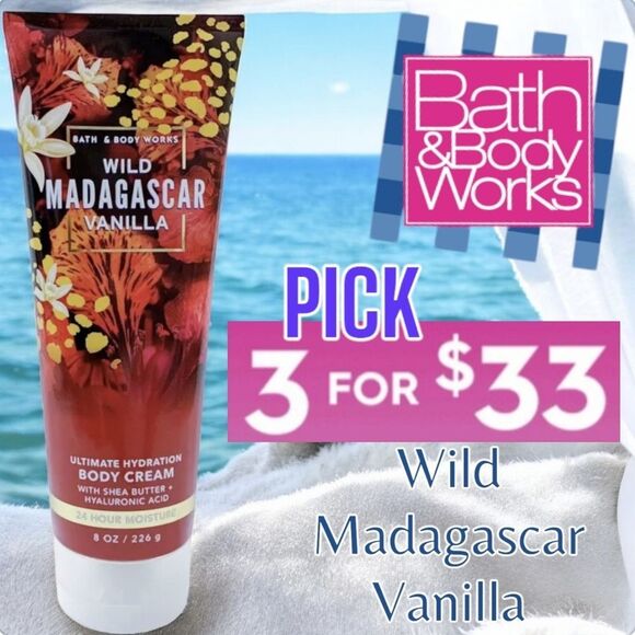 Bath & Body Works Other - MADAGASCAR VANILLA Body Cream By Bath and Body Works